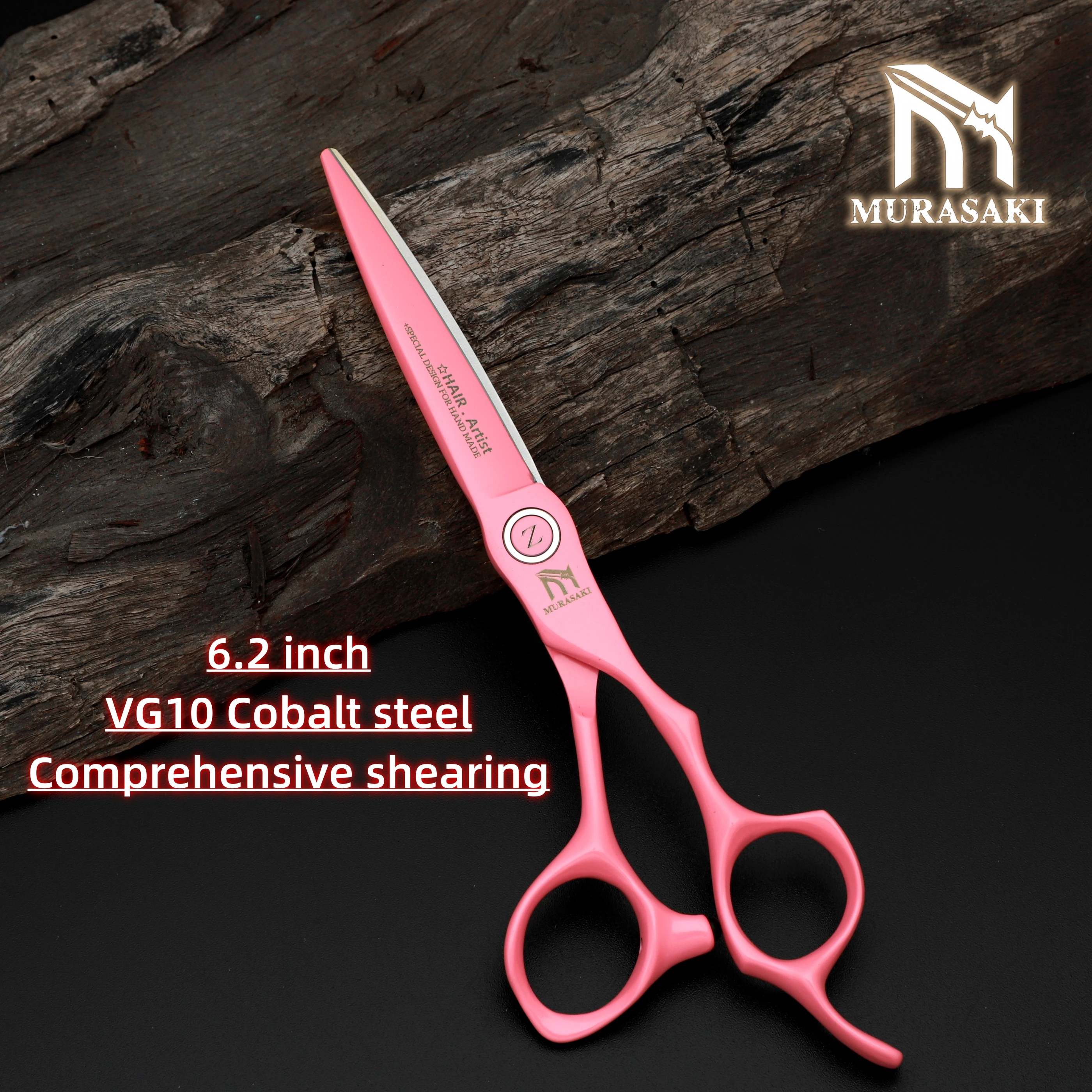 6.2 Inch Professional Hair Cutting Scissors, Japanese VG10 Steel Shears for Hairdressers, High Quality Barber Shop Accessories