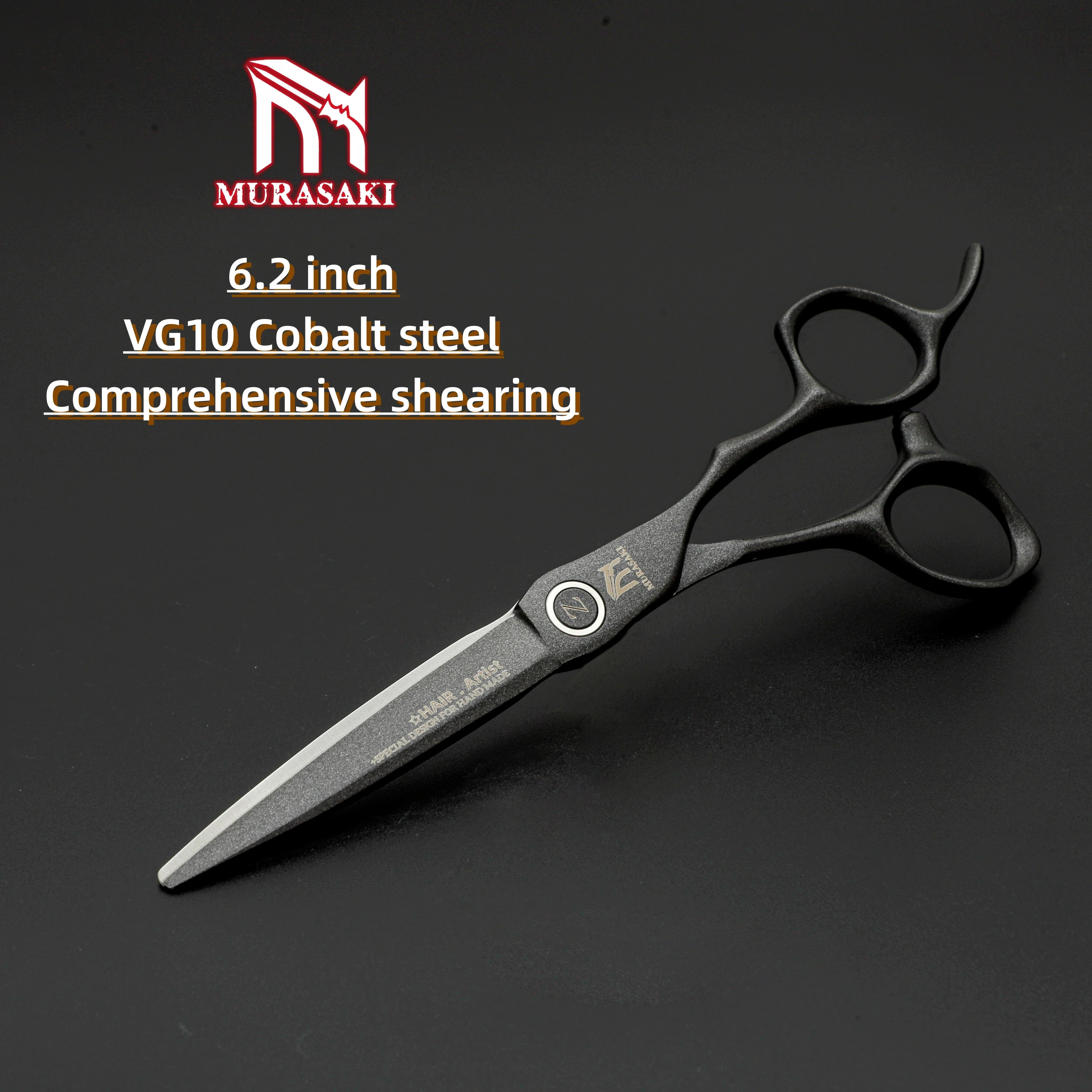 6.2 Inch Professional Hair Cutting Scissors, Japanese VG10 Steel Shears for Hairdressers, High Quality Barber Shop Accessories