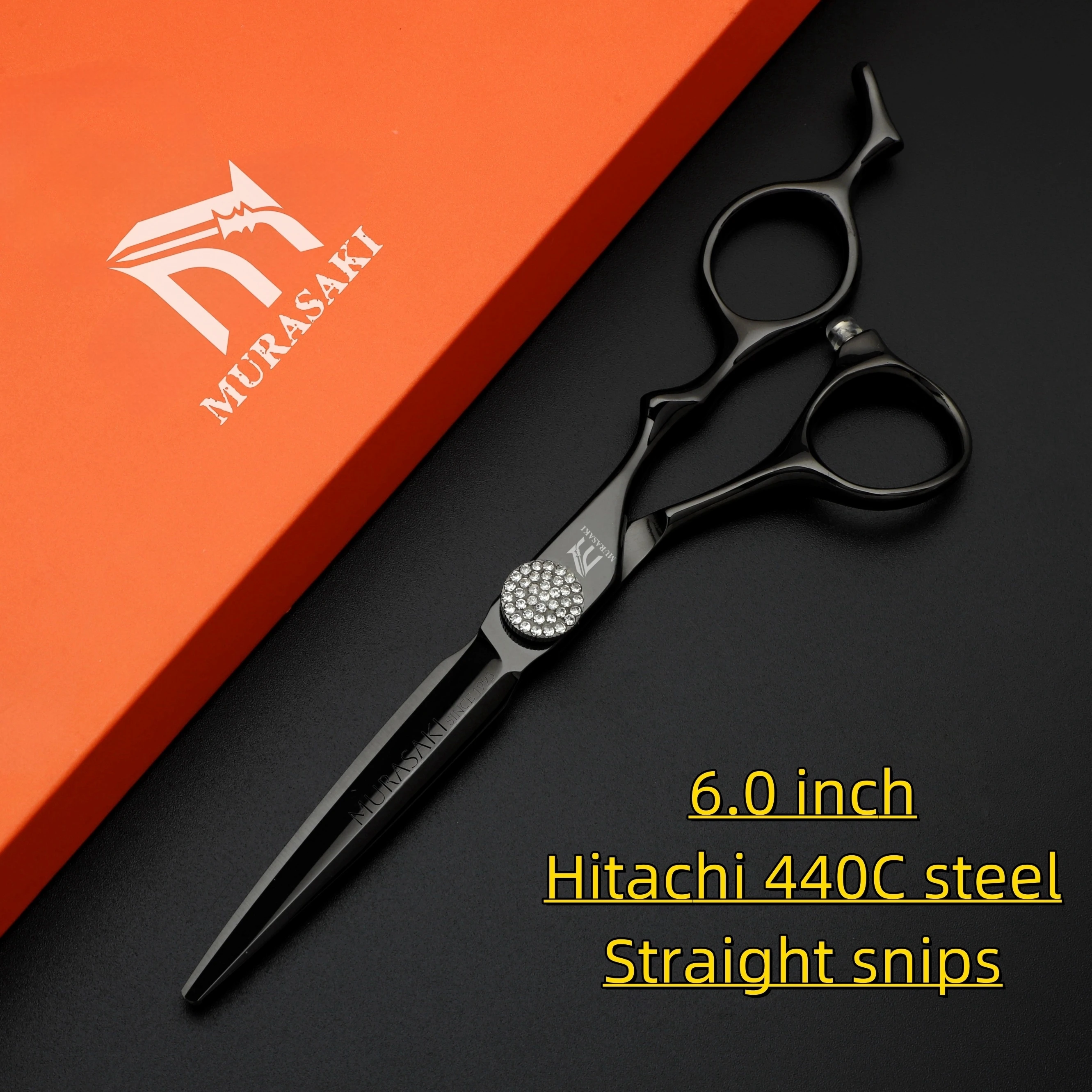 6.2 Inch Professional Hair Cutting Scissors, Japanese VG10 Steel Shears for Hairdressers, High Quality Barber Shop Accessories
