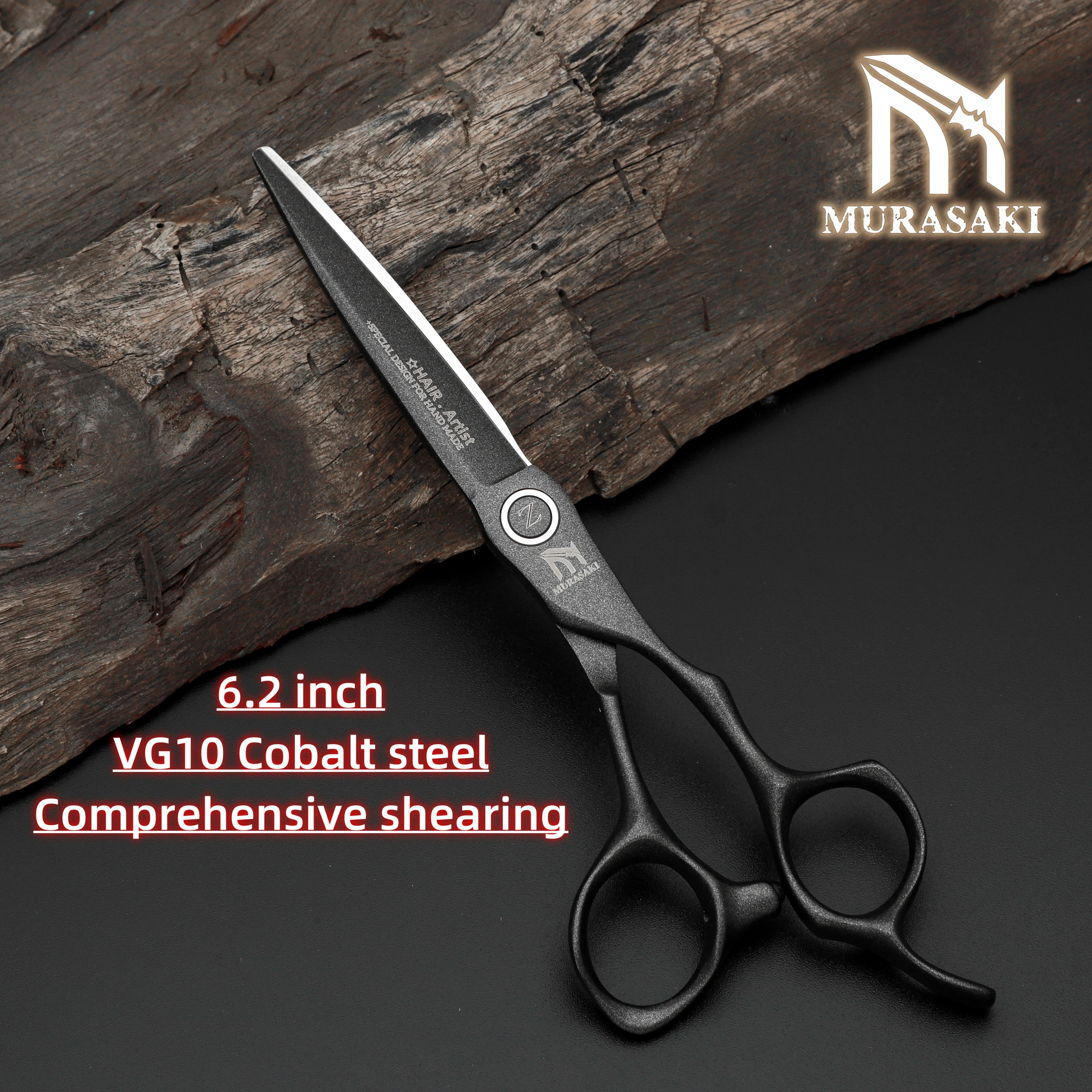 6.2 Inch Professional Hair Cutting Scissors, Japanese VG10 Steel Shears for Hairdressers, High Quality Barber Shop Accessories