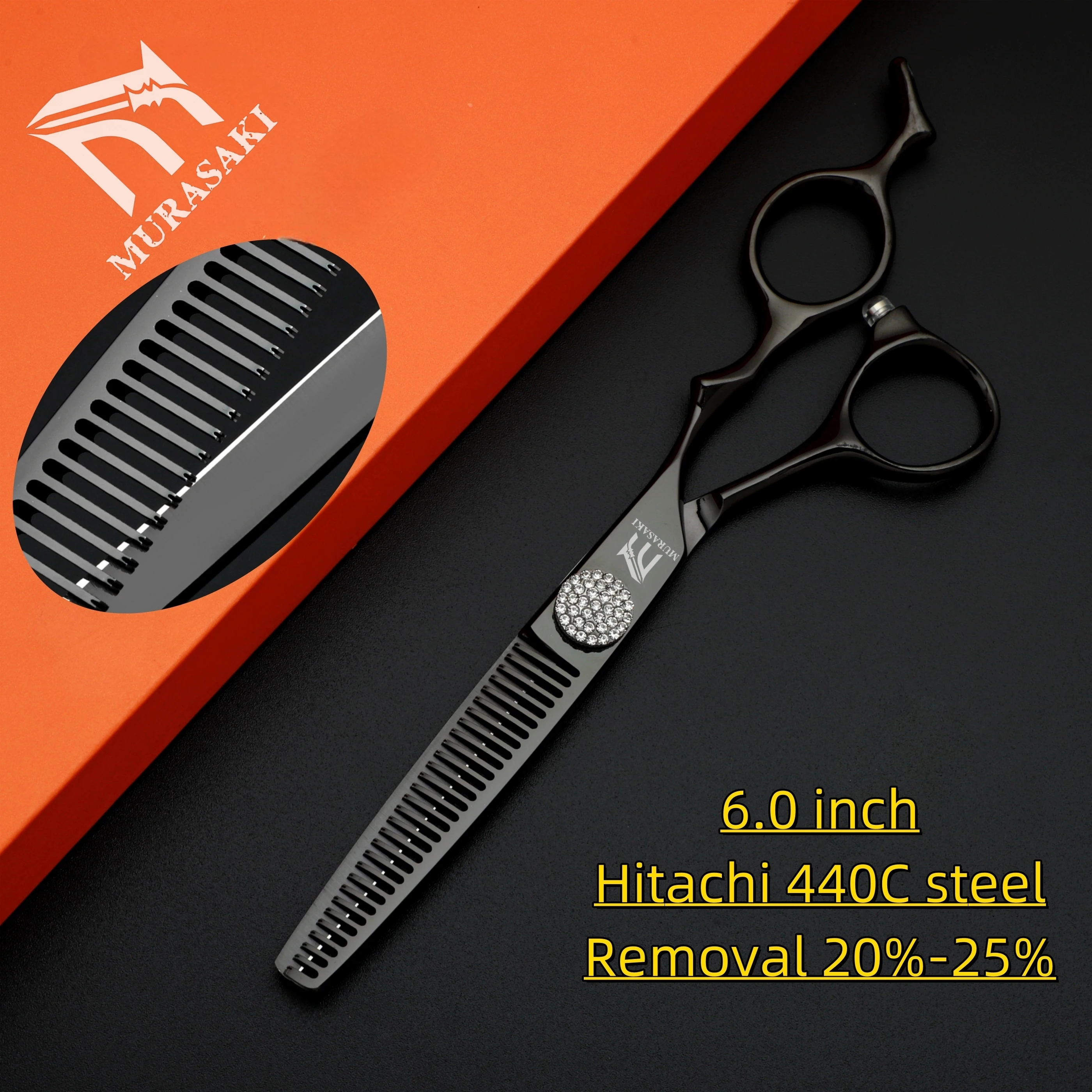 6.2 Inch Professional Hair Cutting Scissors, Japanese VG10 Steel Shears for Hairdressers, High Quality Barber Shop Accessories