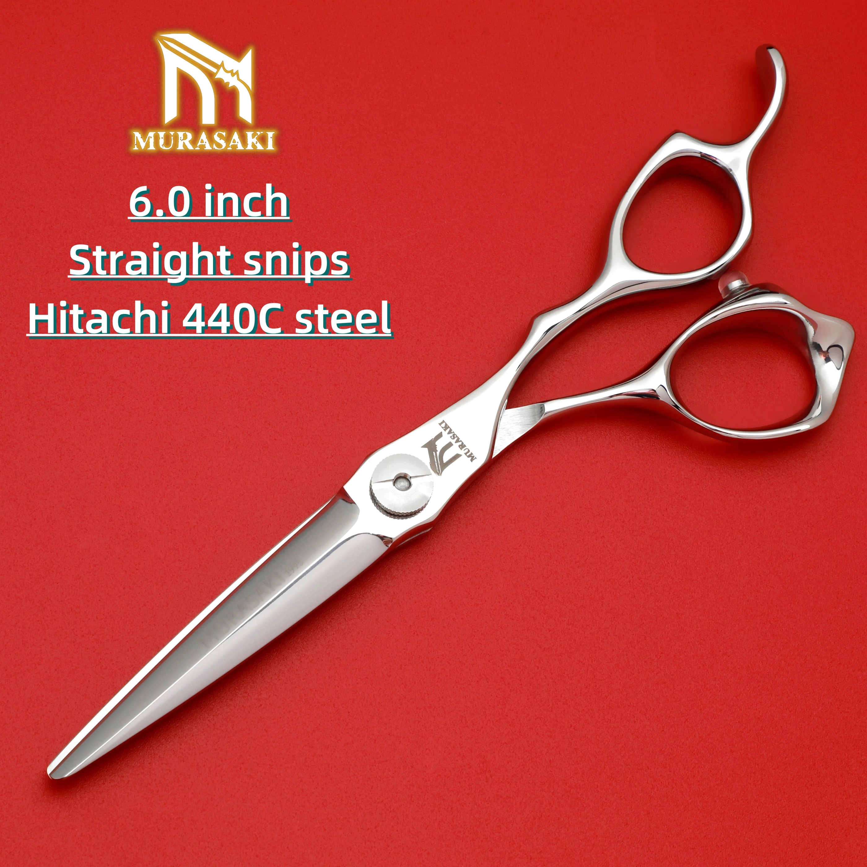 6.2 Inch Professional Hair Cutting Scissors, Japanese VG10 Steel Shears for Hairdressers, High Quality Barber Shop Accessories