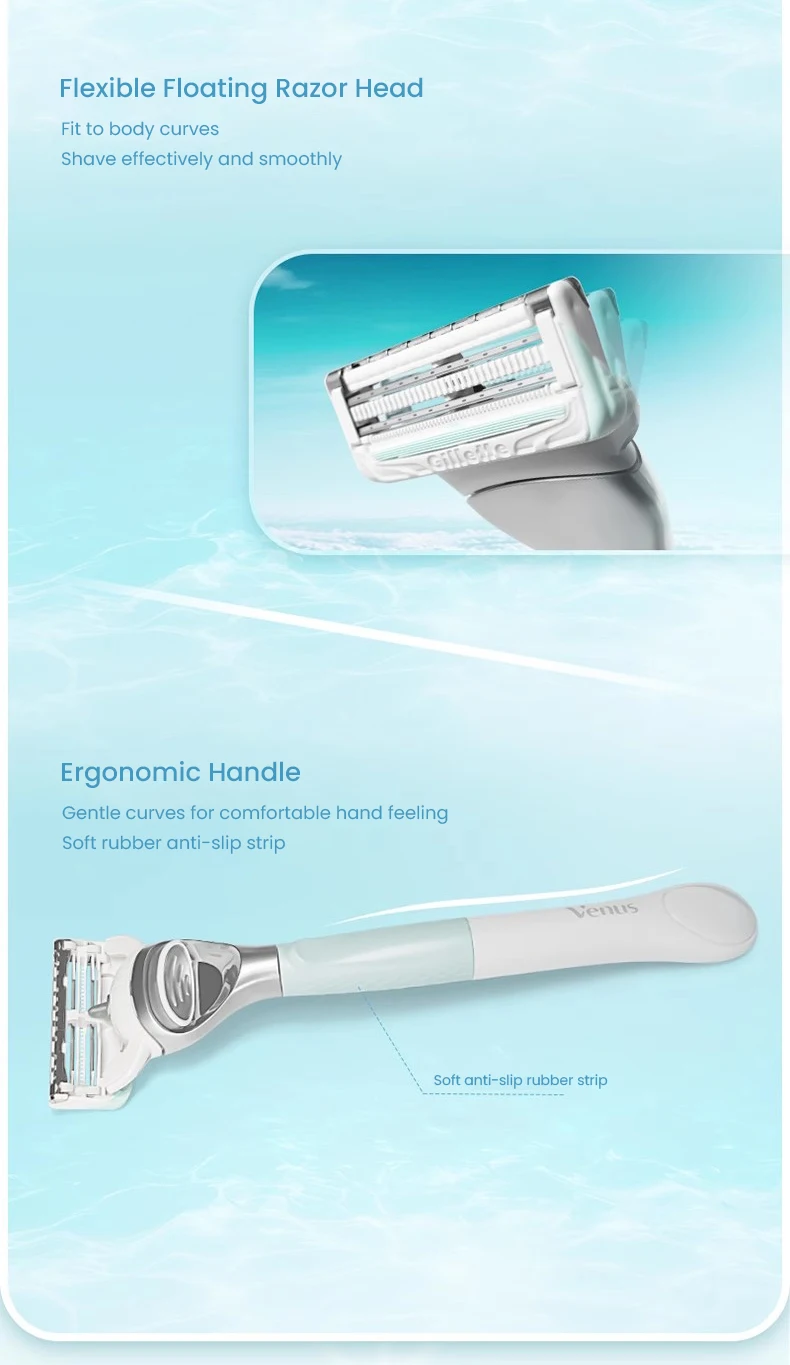 Gillette Venus Intimate Grooming Razor for Women Public Hair and Skin with Patented Irritation Bar Hair Removal