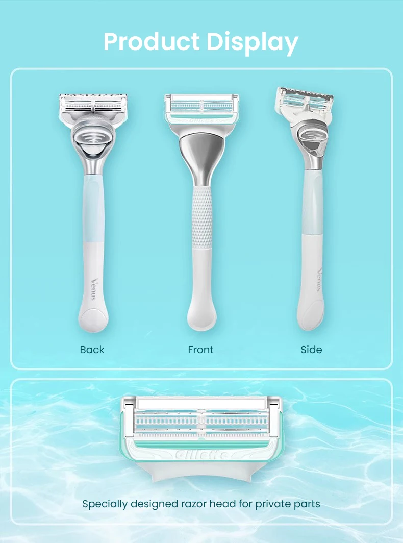 Gillette Venus Intimate Grooming Razor for Women Public Hair and Skin with Patented Irritation Bar Hair Removal