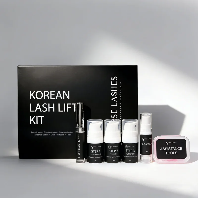 SENSE LASHES Korean Lash Lift Pro Kit Professional Eyelash Perm Kit for Salon & Home Use Lifting Eyelashes Lasting 6-8 Weeks