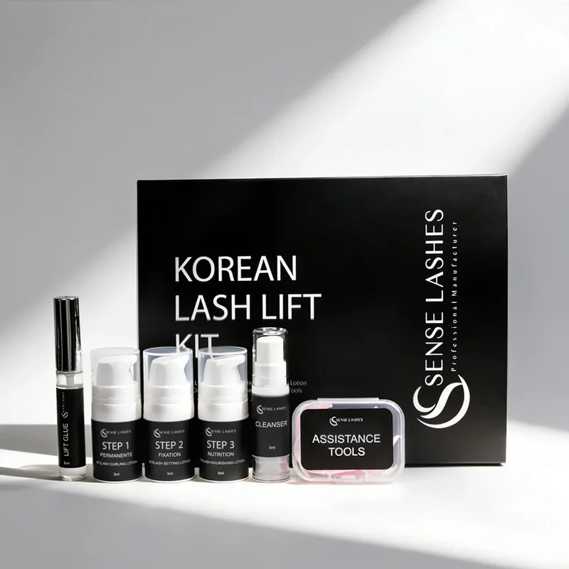 SENSE LASHES Korean Lash Lift Pro Kit Professional Eyelash Perm Kit for Salon & Home Use Lifting Eyelashes Lasting 6-8 Weeks