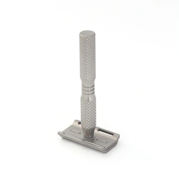 YAQI Ghost Cross Grain Pattern Titanium Light Weight Safety Razor
