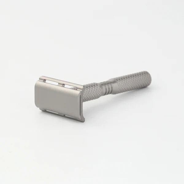 YAQI Ghost Cross Grain Pattern Titanium Light Weight Safety Razor