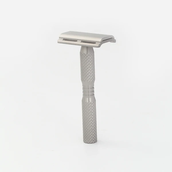 YAQI Ghost Cross Grain Pattern Titanium Light Weight Safety Razor