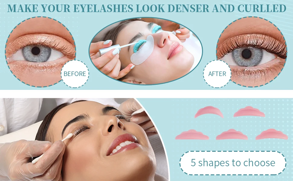 Lomansa 4 In 1 Lash Lift And Tint Kit Instant Fuller Eyelash Lift Brow Lamination Kit Fast Brow Tint and Voluminous Makeup Tools