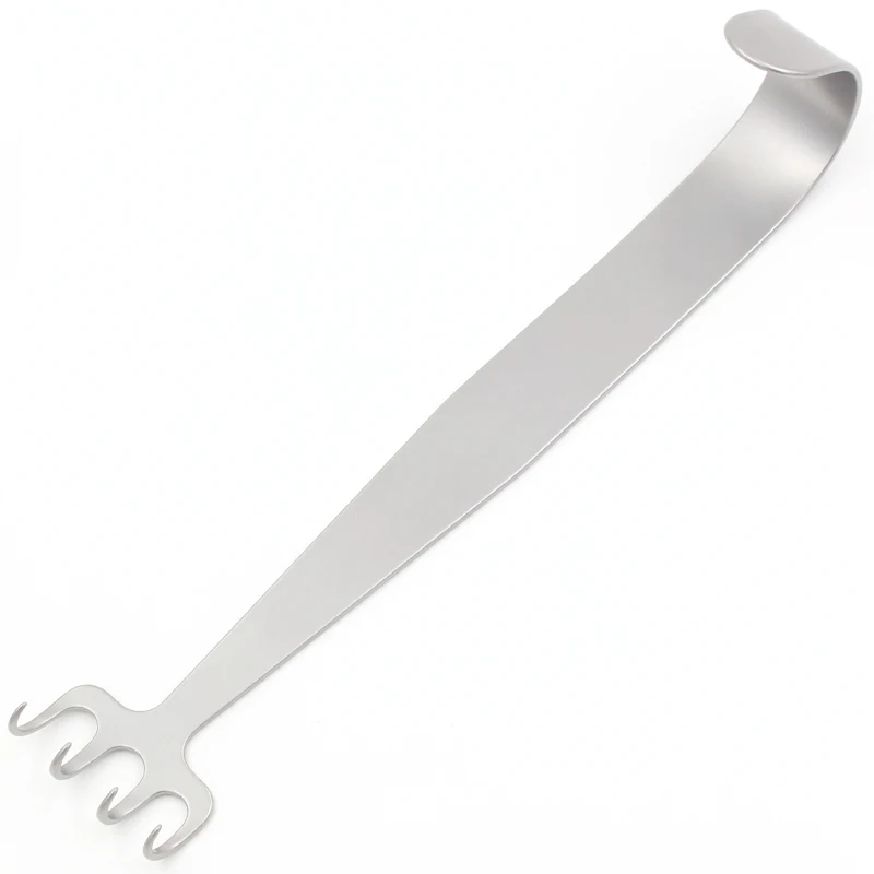 Stainless Steel Breast Plastic Retractor Double Head Four Claw Blunt Rake Retractor Breast Augmentation Instrument Tool