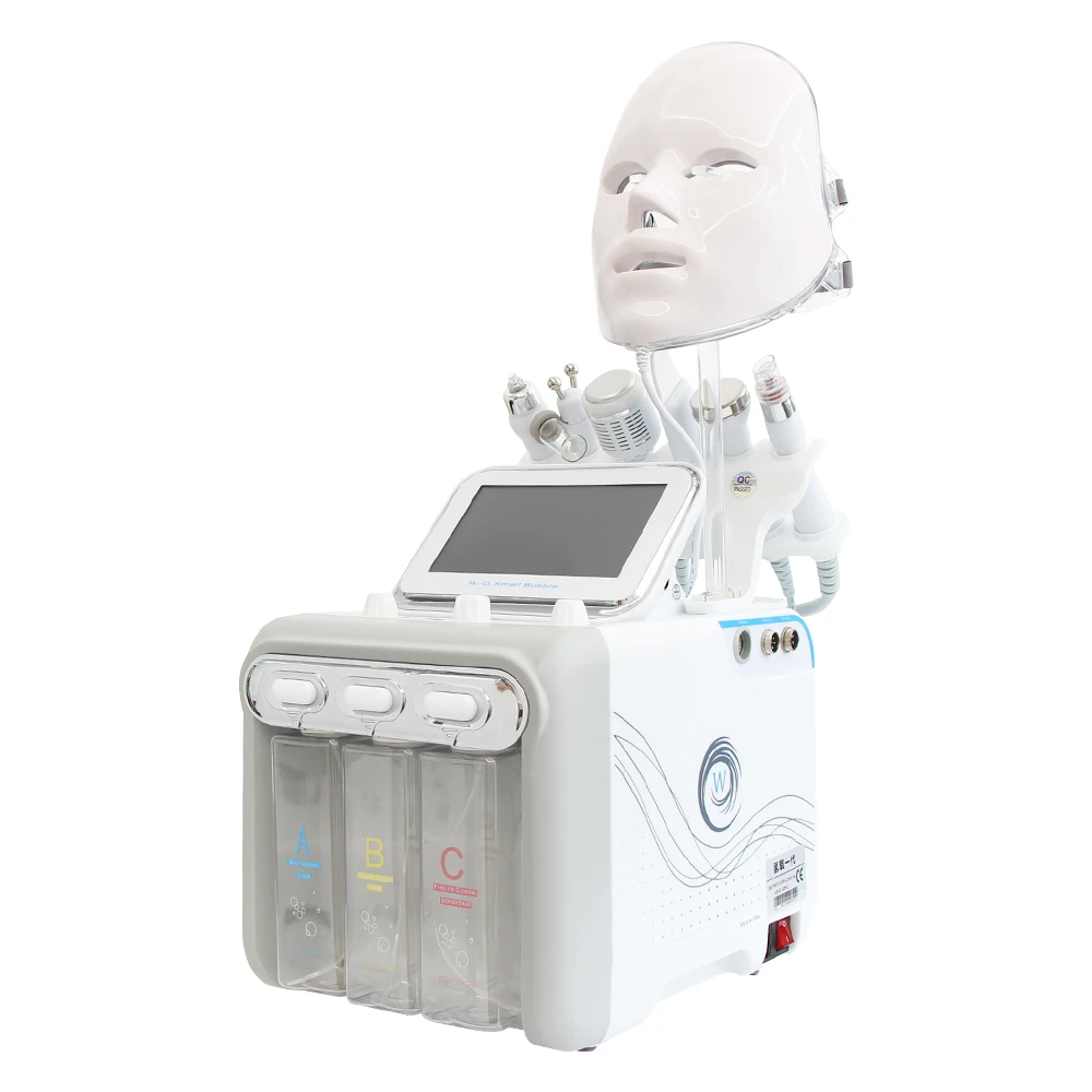 AOKO 6/7 in 1 Dermabrasion Peel Spa Facial Machine Skin Rejuvenation Hydro Dermabrasion  Aqua Deep Cleaning Skin Care Device