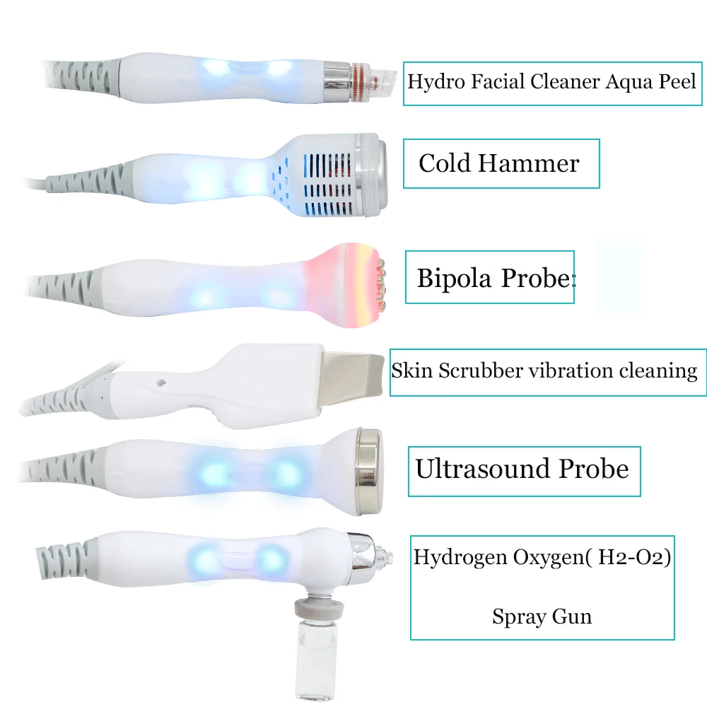 AOKO 6/7 in 1 Dermabrasion Peel Spa Facial Machine Skin Rejuvenation Hydro Dermabrasion  Aqua Deep Cleaning Skin Care Device
