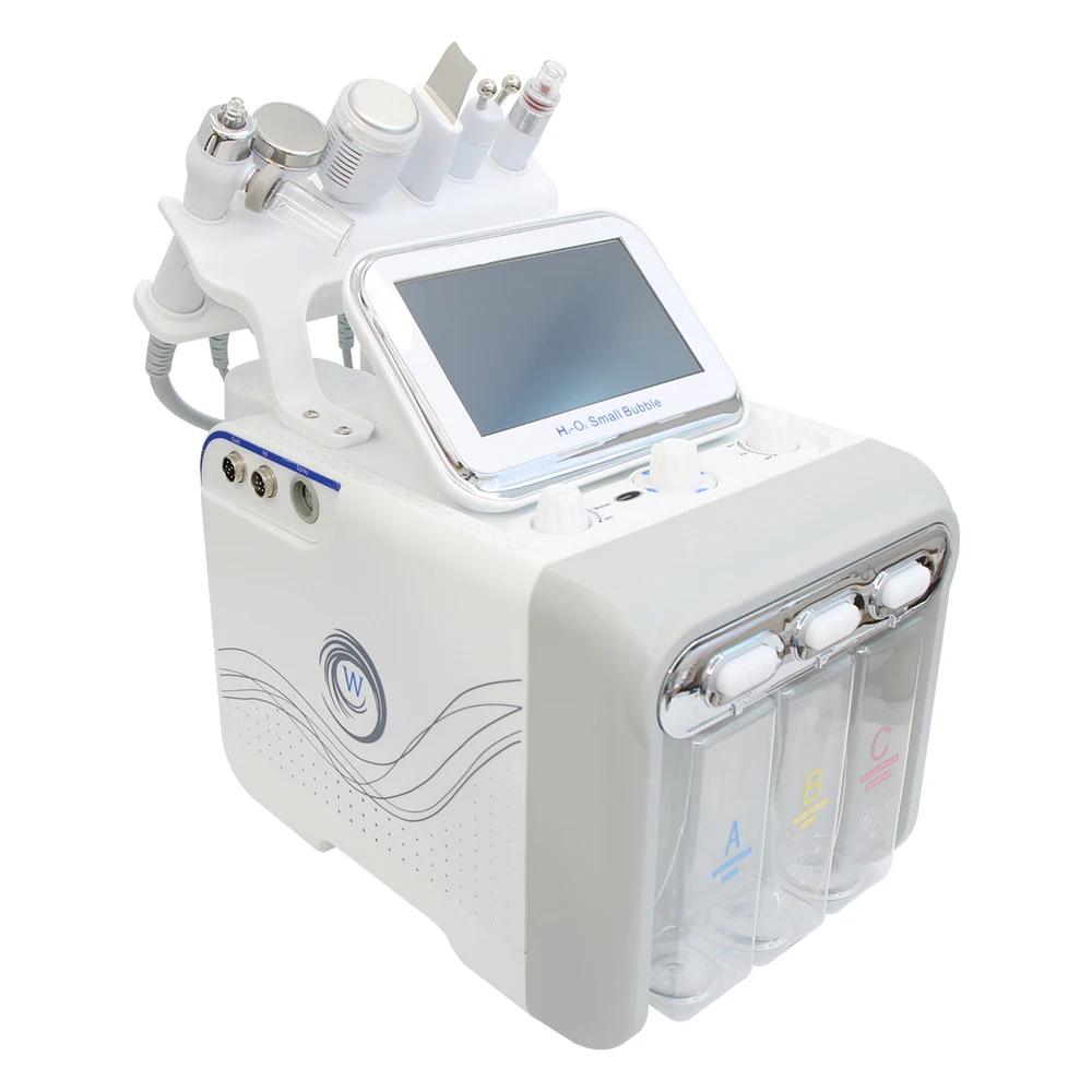 AOKO 6/7 in 1 Dermabrasion Peel Spa Facial Machine Skin Rejuvenation Hydro Dermabrasion  Aqua Deep Cleaning Skin Care Device
