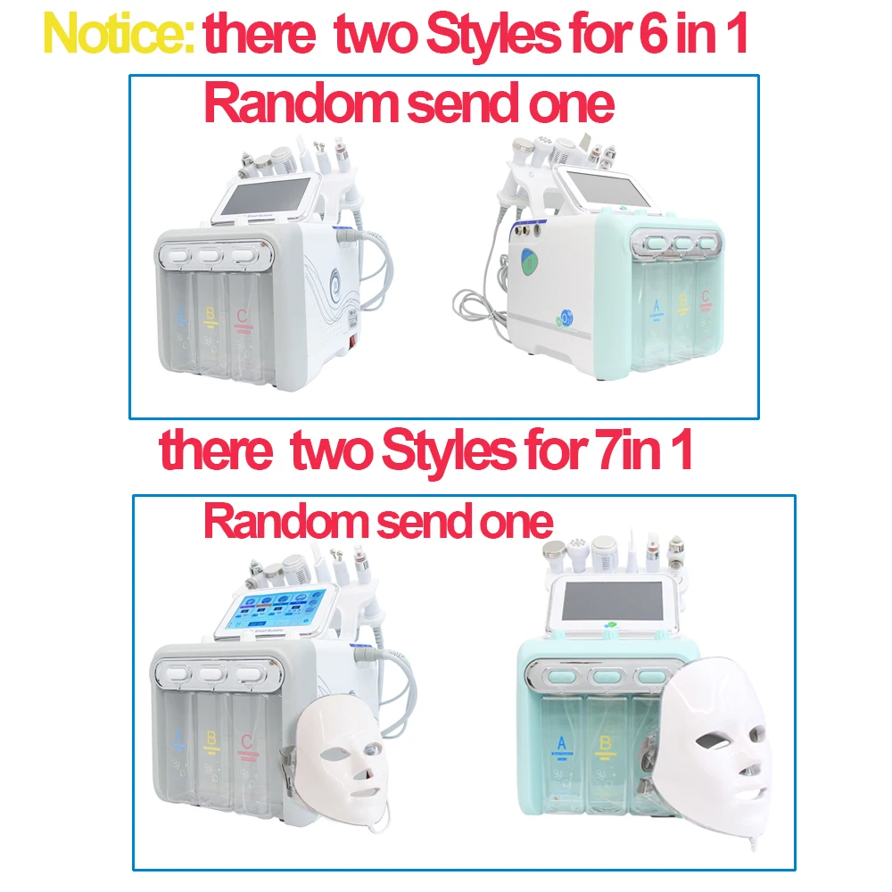 AOKO 6/7 in 1 Dermabrasion Peel Spa Facial Machine Skin Rejuvenation Hydro Dermabrasion  Aqua Deep Cleaning Skin Care Device