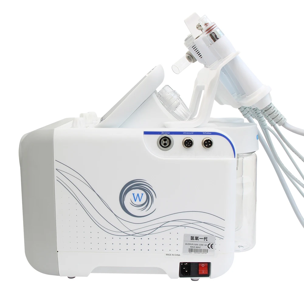AOKO 6/7 in 1 Dermabrasion Peel Spa Facial Machine Skin Rejuvenation Hydro Dermabrasion  Aqua Deep Cleaning Skin Care Device