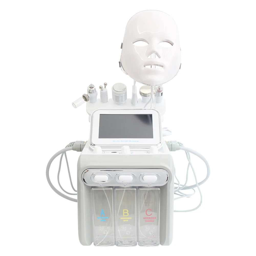 AOKO 6/7 in 1 Dermabrasion Peel Spa Facial Machine Skin Rejuvenation Hydro Dermabrasion  Aqua Deep Cleaning Skin Care Device