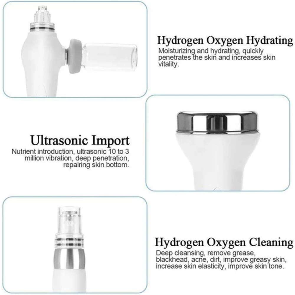 AOKO 6/7 in 1 Dermabrasion Peel Spa Facial Machine Skin Rejuvenation Hydro Dermabrasion  Aqua Deep Cleaning Skin Care Device