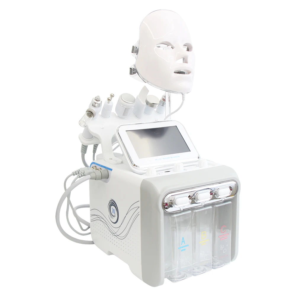AOKO 6/7 in 1 Dermabrasion Peel Spa Facial Machine Skin Rejuvenation Hydro Dermabrasion  Aqua Deep Cleaning Skin Care Device