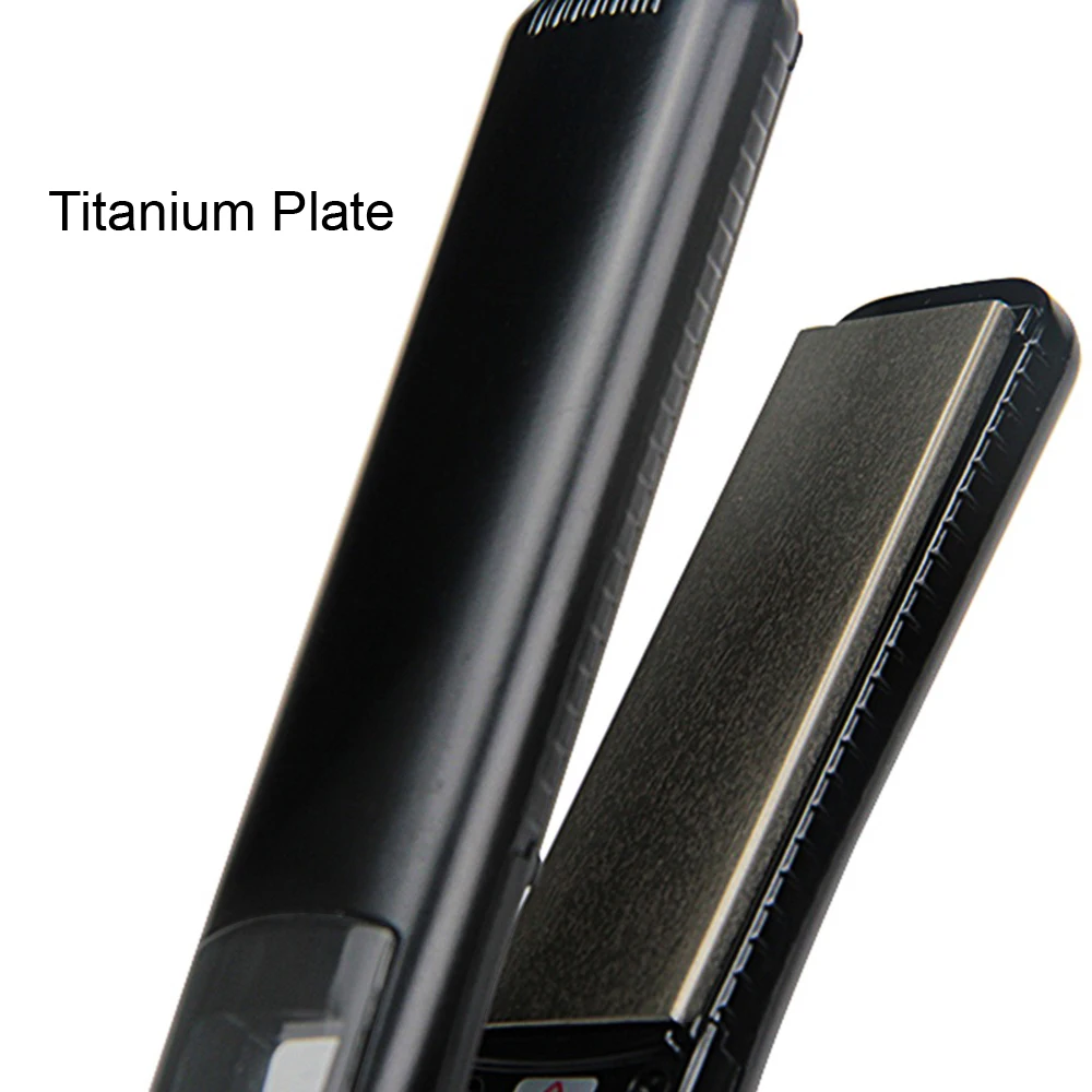 Titanium Flat Iron Vibrate Massage Keratin 470℉ Straightening Irons Hair Straightener Curler Fast Vibrating Salon Styling Tools