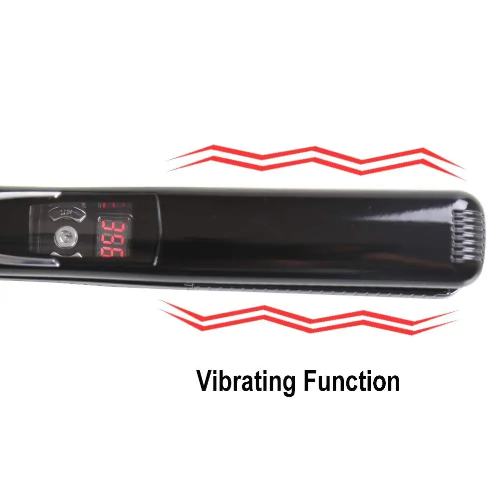 Titanium Flat Iron Vibrate Massage Keratin 470℉ Straightening Irons Hair Straightener Curler Fast Vibrating Salon Styling Tools