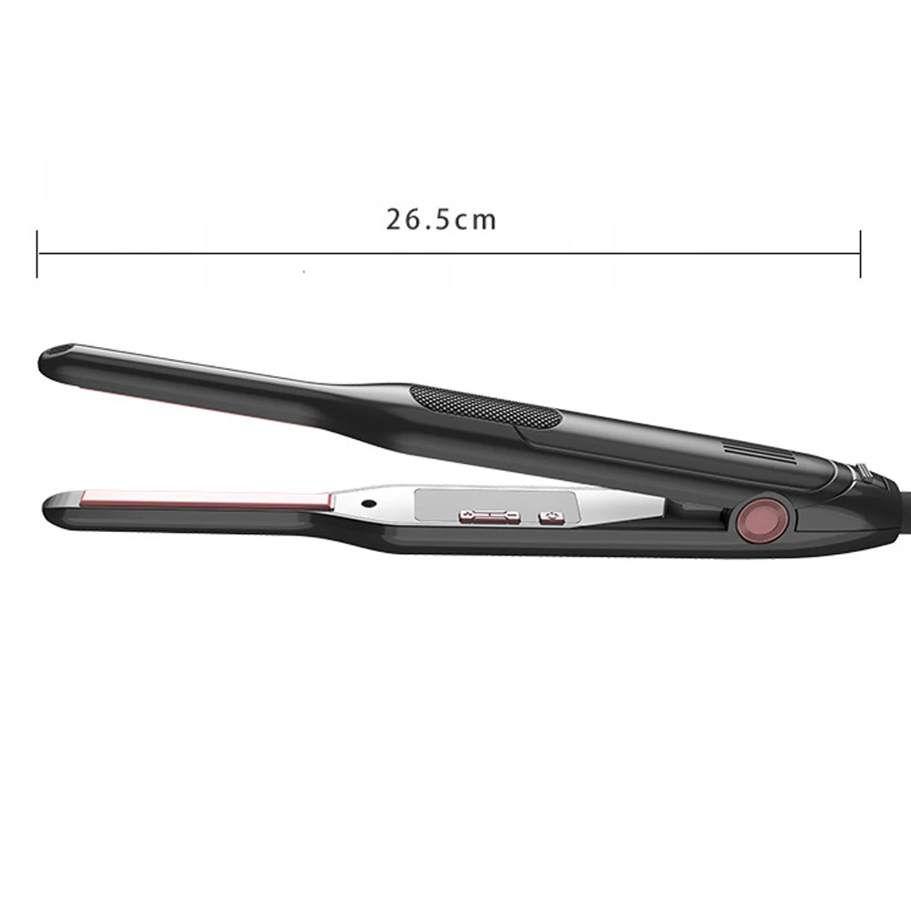 Hair Straightener Curler Professional Ceramic Coating Thinnest Plate Pencil Flat Irons For Short Hair Men's Beard Styler
