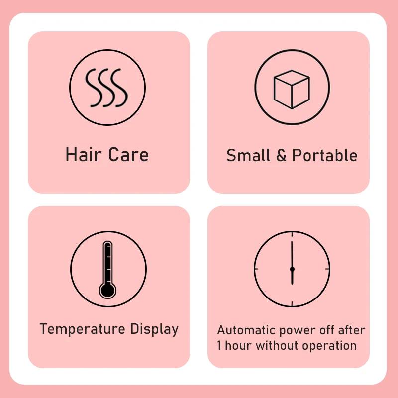 Hair Straightener Curler Professional Ceramic Coating Thinnest Plate Pencil Flat Irons For Short Hair Men's Beard Styler