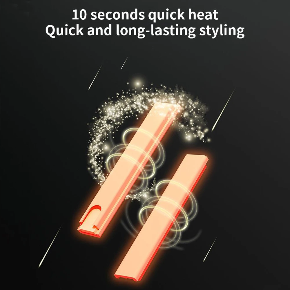 Hair Straightener Curler Professional Ceramic Coating Thinnest Plate Pencil Flat Irons For Short Hair Men's Beard Styler