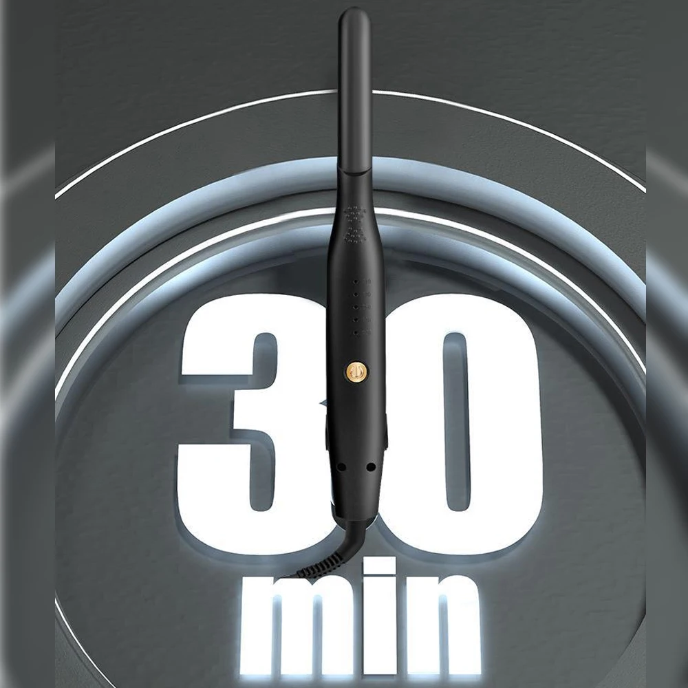 Hair Straightener Curler Professional Ceramic Coating Thinnest Plate Pencil Flat Irons For Short Hair Men's Beard Styler
