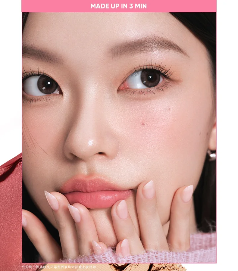 Judydoll Portable Facial Comprehensive Disc Small Powder Box Air Cushion Powder Concealer Lipstick Eyebrow Cosmetics