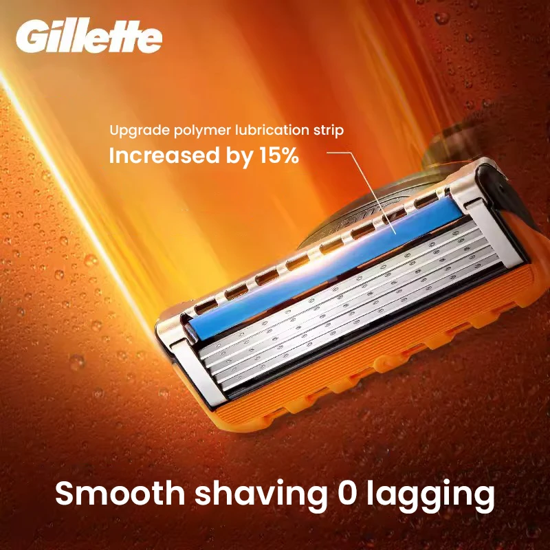Gillette Fusion 5 Razor Blade Safe Manual Shaving Razor Heads for Men Face Hair Removal Replacement Razor Blade Refills Original