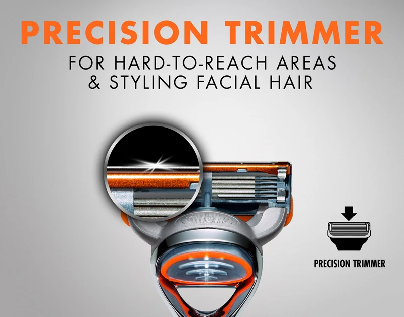 Gillette Fusion 5 Razor Blade Safe Manual Shaving Razor Heads for Men Face Hair Removal Replacement Razor Blade Refills Original
