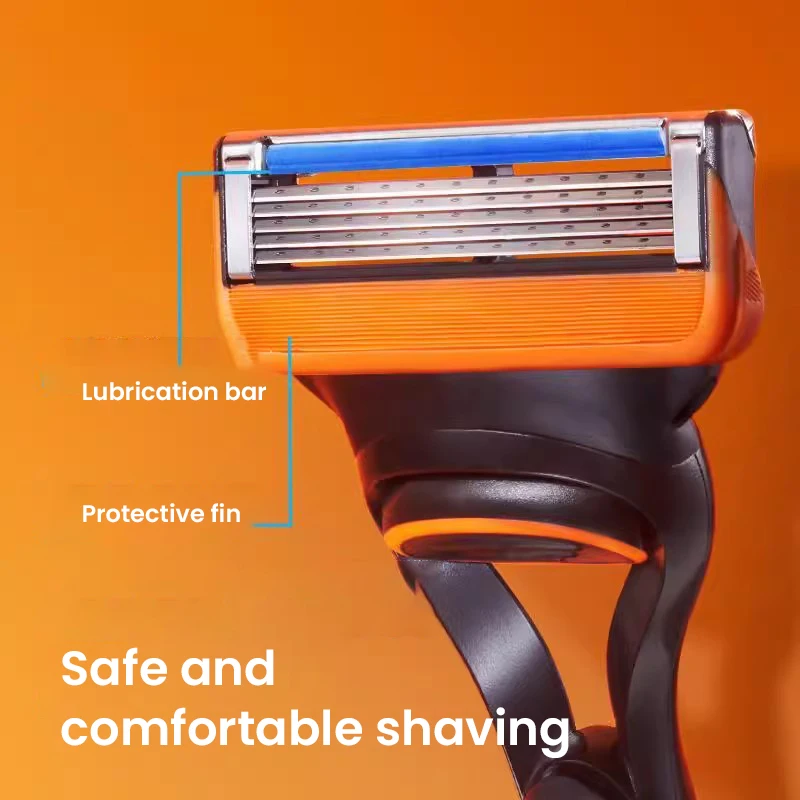 Gillette Fusion 5 Razor Blade Safe Manual Shaving Razor Heads for Men Face Hair Removal Replacement Razor Blade Refills Original