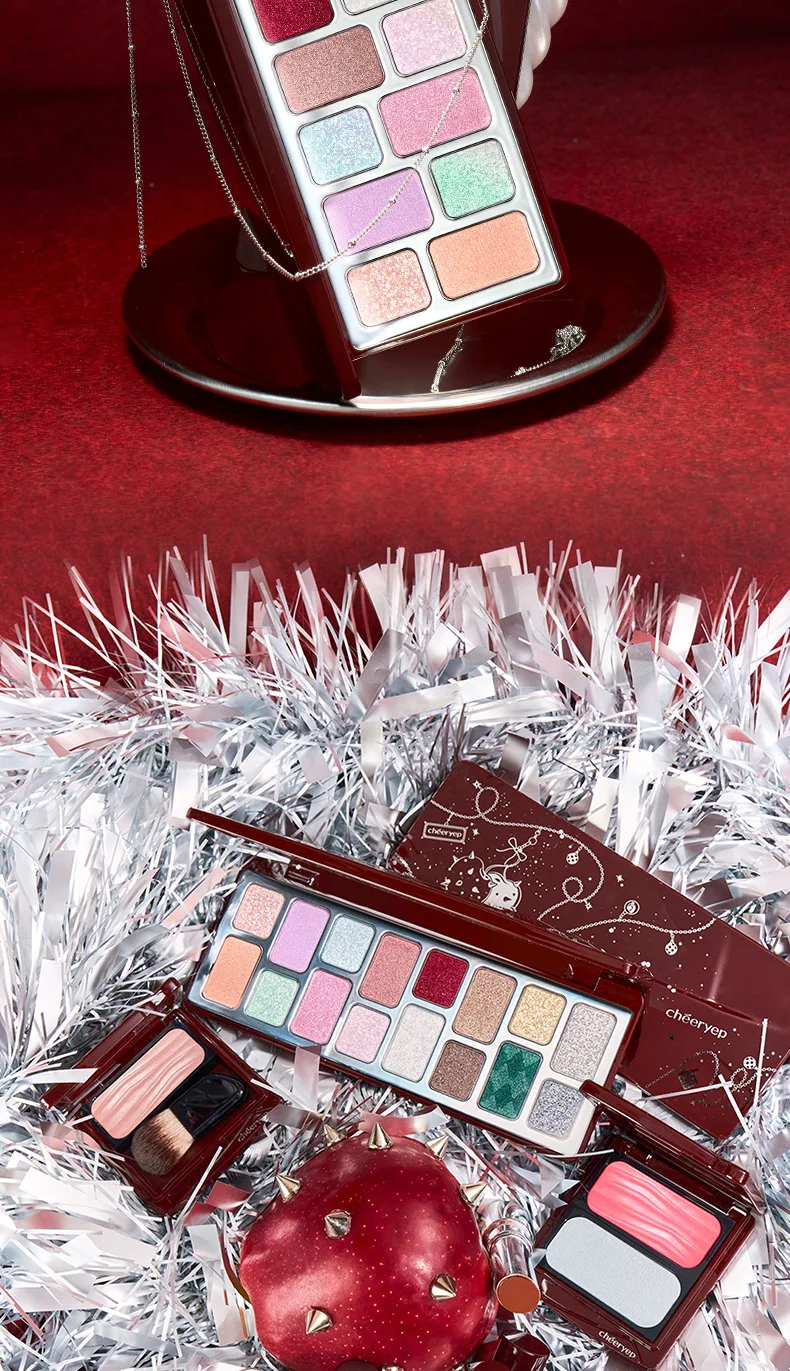 Cheeryep 16 Color Eyeshadow Qianyan Plate Glitter Chamelon Matte Pearlescent Flash Plate Qian Yan Cowherd Sequins