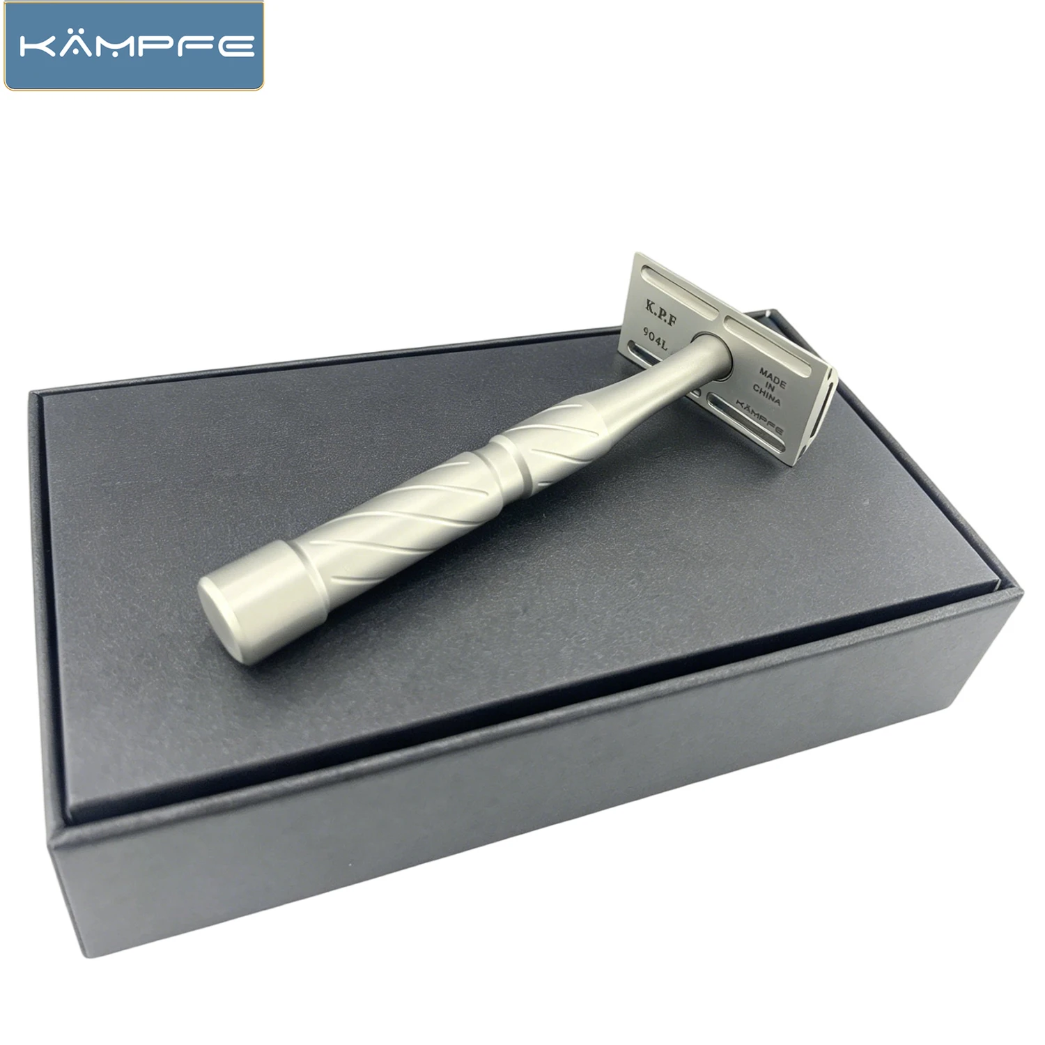 KAMPFE CNC Stainless Steel Manual Safety Razor Professional Double Edge Shaving Razor Traditional Men's Grooming Tool for man