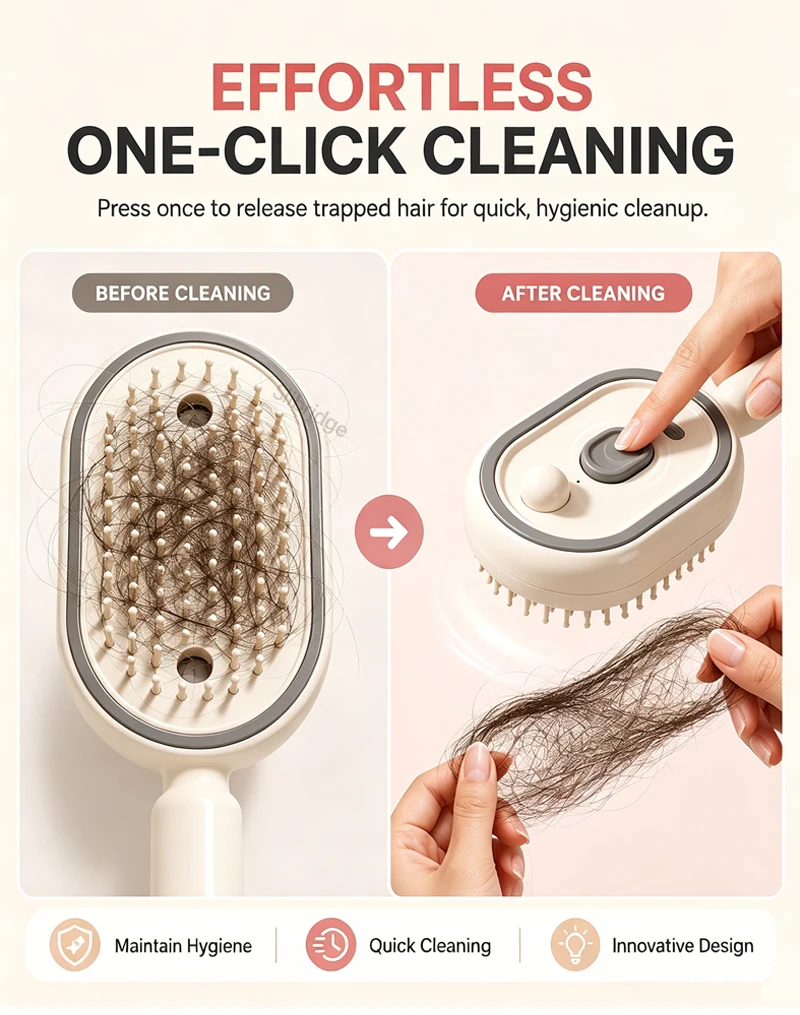 Wet Electrics Hair Brush with Water Spray Rechargeable Steam Hair Straightener for Both Long & Short Hairs anti Frizz Hair Brush