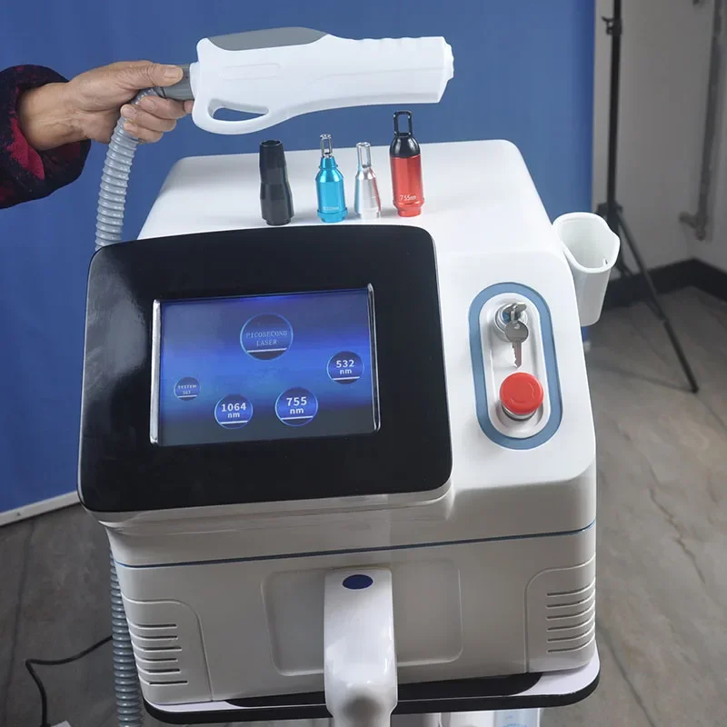 Portable Laser Picosecond 1064Nm 532Nm Remove Tattoo Laser Machine Q Switched Nd Yag Laser Tattoo Machine