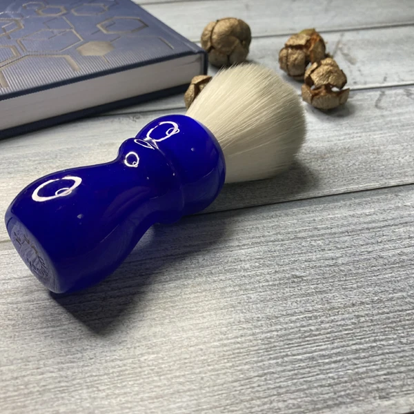Yaqi 24mm Arctic Sky Deep Blue Handle Men's Shaving Brush Beard Brush