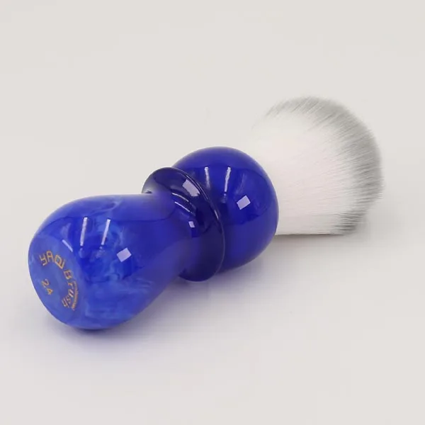 Yaqi 24mm Arctic Sky Deep Blue Handle Men's Shaving Brush Beard Brush
