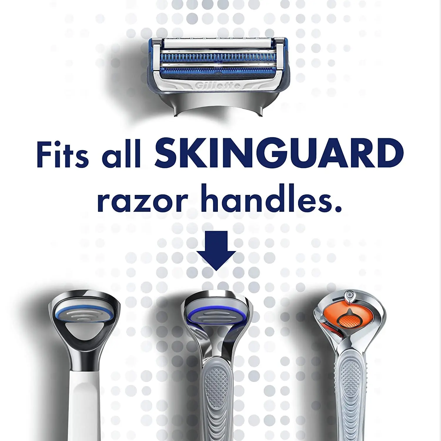 Original Gillette SkinGuard Men's Razor Blade Refill 2 Layers for Sensitive Skin Beard Shaving 2-12PCS Replacement Shaver Heads
