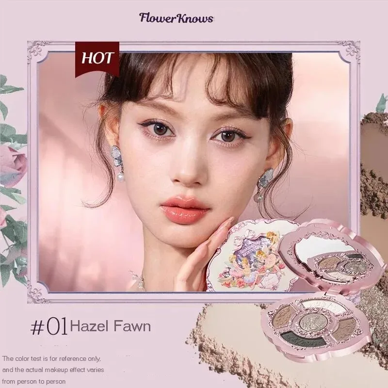 Flower Knows Makeup Swan Ballet Eyeshadow Palette Natural Nude Matte Shimmer Strawberry Cupid Glitter Pigment Eye Shadow Pallete
