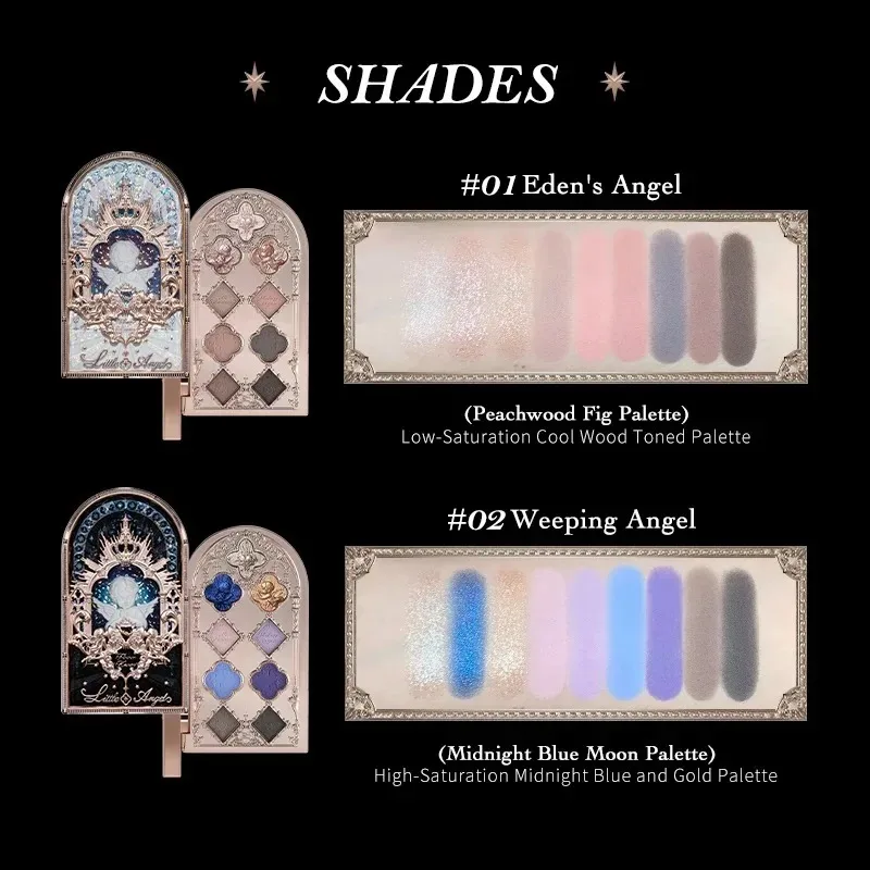 Flower Knows Makeup Swan Ballet Eyeshadow Palette Natural Nude Matte Shimmer Strawberry Cupid Glitter Pigment Eye Shadow Pallete