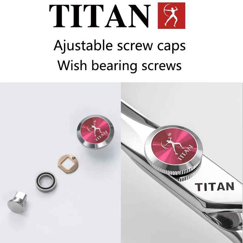 TITAN Professional Hairdressing Scissors Barber Cutting Thinning Hair Tool VG10 Steel 6.0, 6.5 Inch Salon Cut Tools