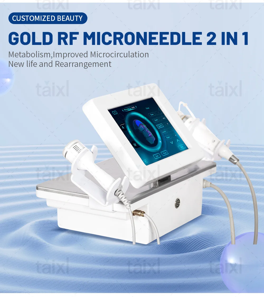 Gold Fractional RF Cartridges 64 Pins For Morpheus 8 Fractional Radiofrequency Tips For Facial Body Aesthetic Machine