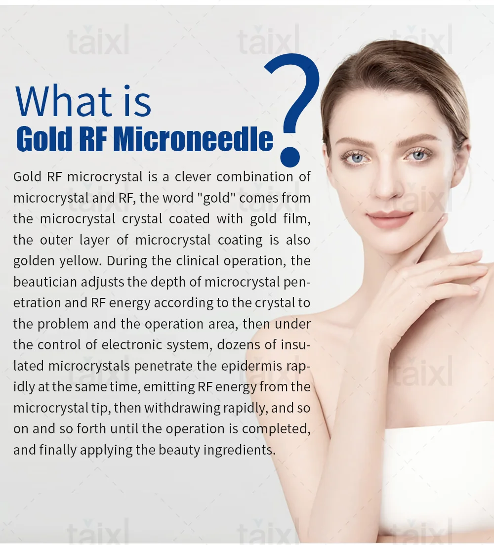 Gold Fractional RF Cartridges 64 Pins For Morpheus 8 Fractional Radiofrequency Tips For Facial Body Aesthetic Machine