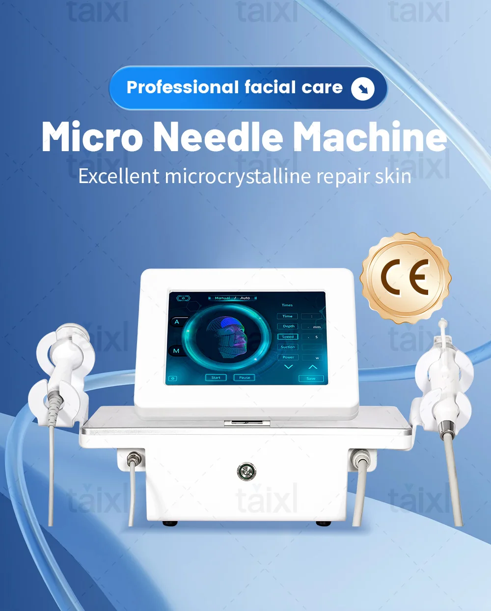 Gold Fractional RF Cartridges 64 Pins For Morpheus 8 Fractional Radiofrequency Tips For Facial Body Aesthetic Machine