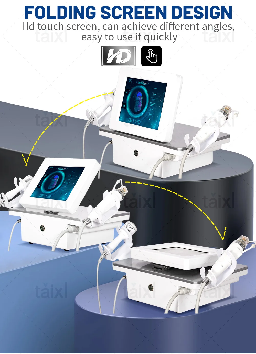 Gold Fractional RF Cartridges 64 Pins For Morpheus 8 Fractional Radiofrequency Tips For Facial Body Aesthetic Machine