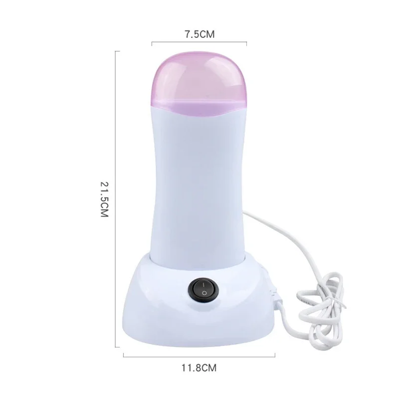 2 in 1 Depilatory Wax Heater Epilator Cartridge Wax Roller Base Roll On Waxing Supply Refillable Hair Removal Wax-melt Machine
