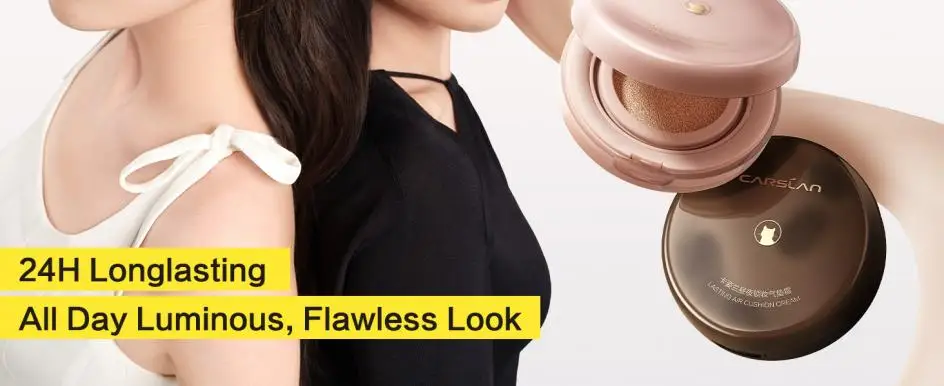 CARSLAN Moisturizing Longlasting Air Cushion Cream Face Foundation BB Cream Oil Control Concealer Face Base Makeup