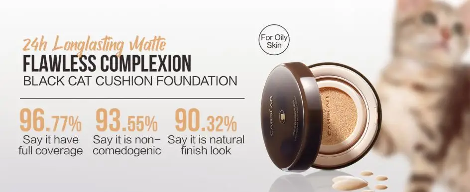 CARSLAN Moisturizing Longlasting Air Cushion Cream Face Foundation BB Cream Oil Control Concealer Face Base Makeup